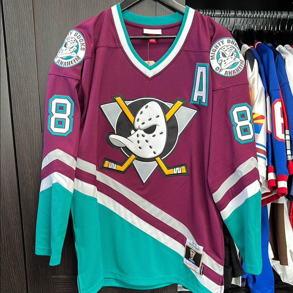 Teemu Selanne Anaheim Ducks 1996-97 Power Play Jersey - Purple - Small